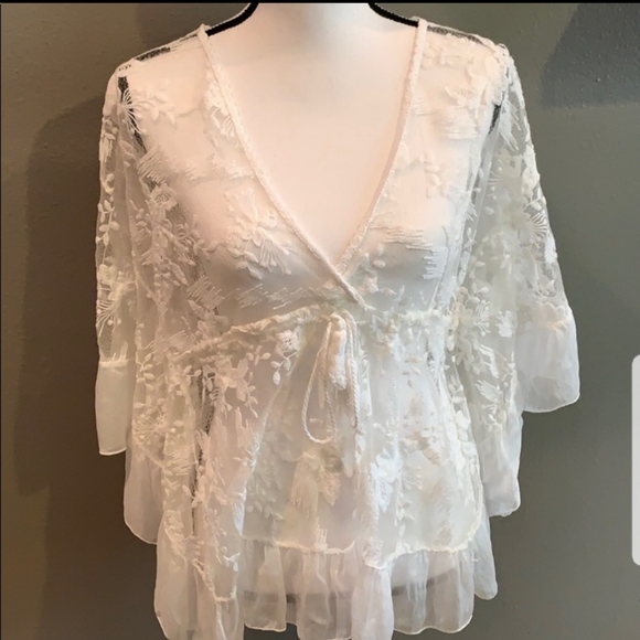 Free People Tops - Free People boho flowy blouse